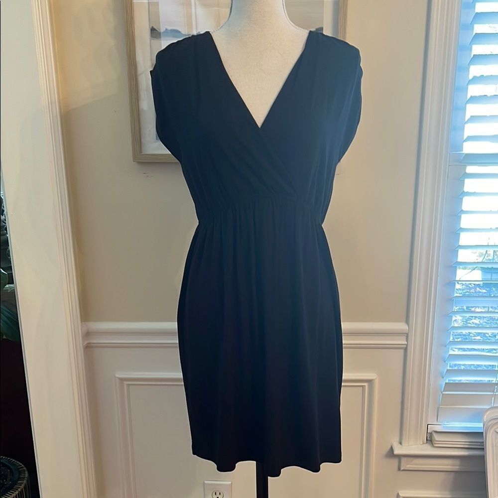 Lilla P Shirred Cross Front Mini Dress NEW!